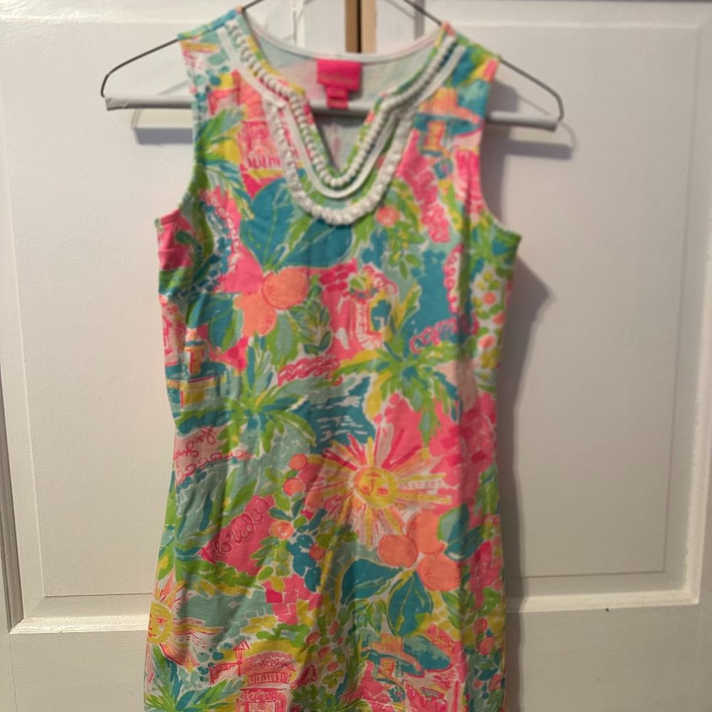 Lilly Pulitzer Girls floral dress - Size Large (8-10)
